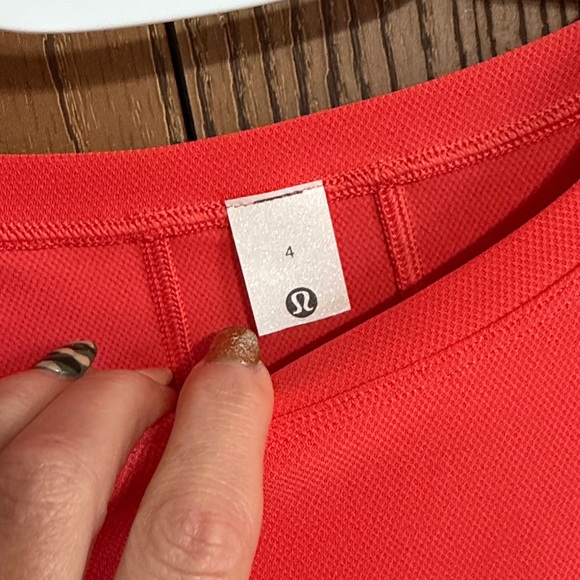 NWT Lululemon Muscle Love Long Sleeve Color Pink Punch size 4 NWOT - Picture 5 of 7